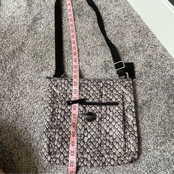 Coach Taylor Snake Print Swingback Crossbody Purse - Picture 13 of 13